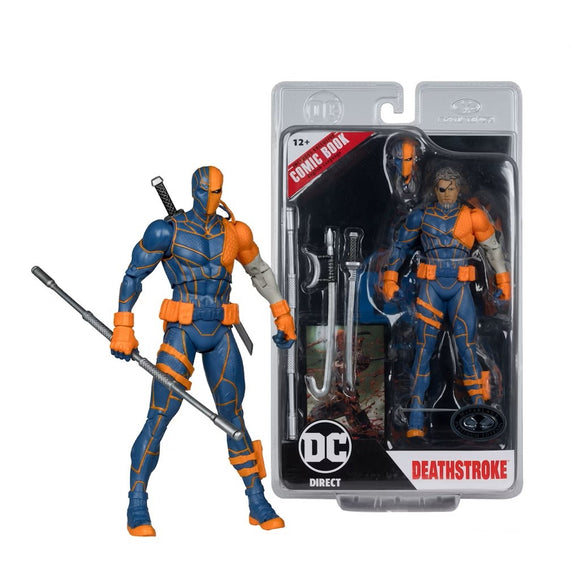 DC Direct Page Punchers DC Rebirth 7" Deathstroke with Comic PLATINUM