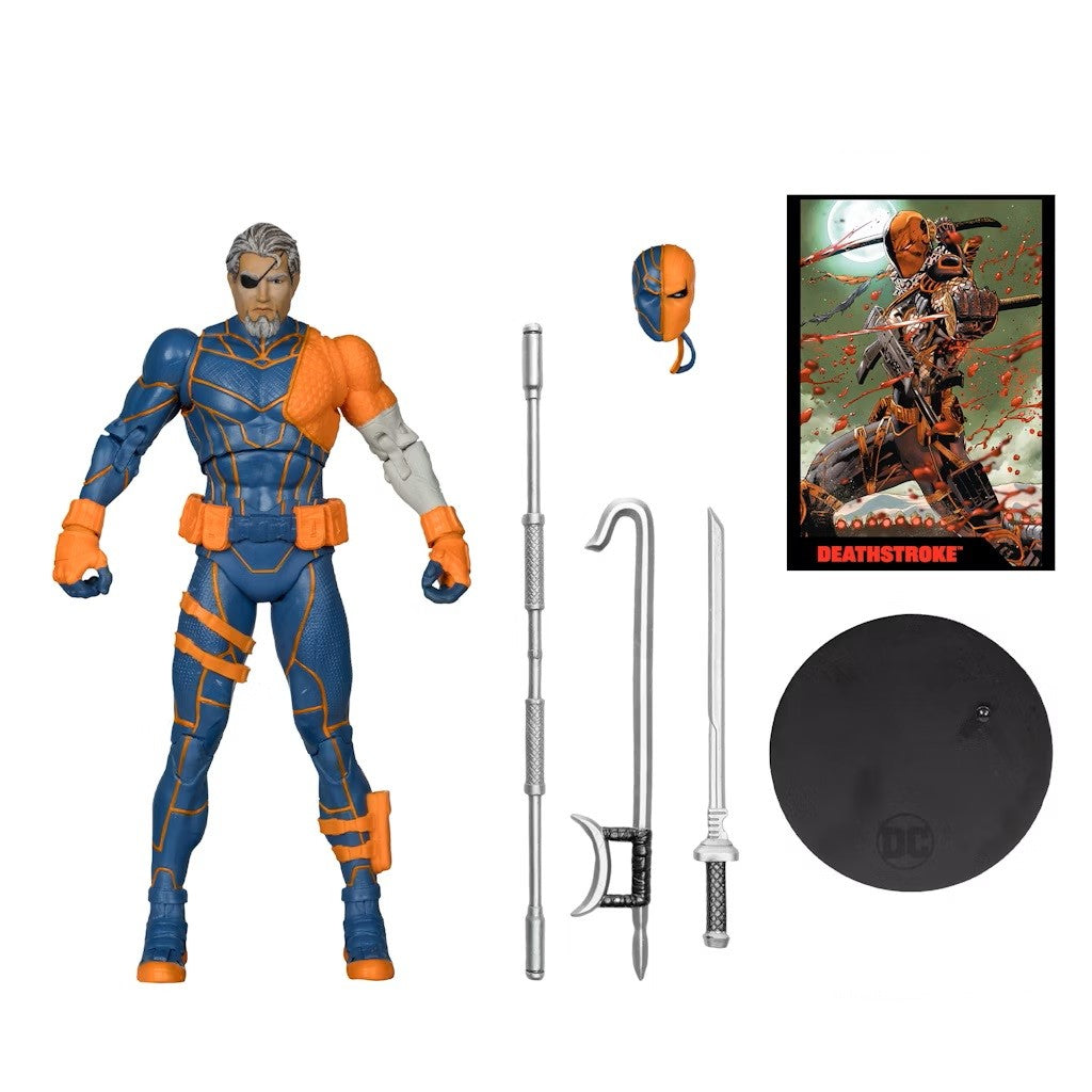 DC Direct Page Punchers DC Rebirth 7" Deathstroke with Comic PLATINUM