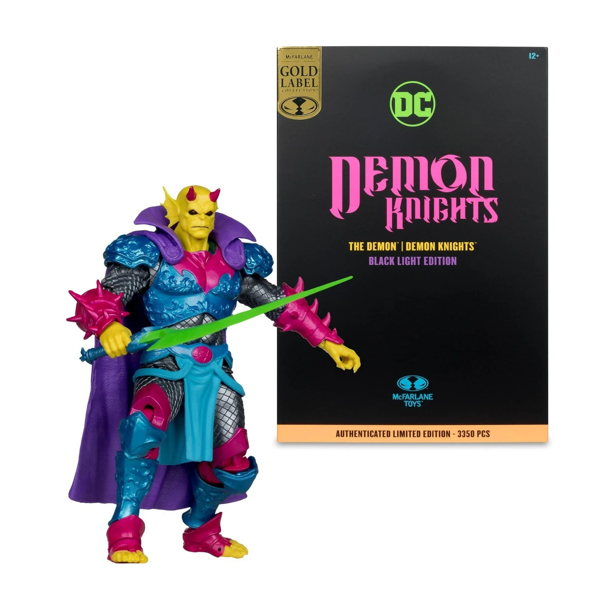 DC Multiverse Demon Knights Black Light Edition Demon Gold Label - McFarlane