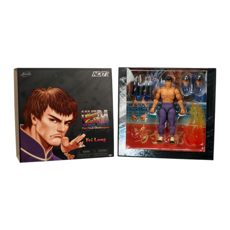 Street Fighter II Fei Long Player 2 P2 6" Figure - Jada Toys
