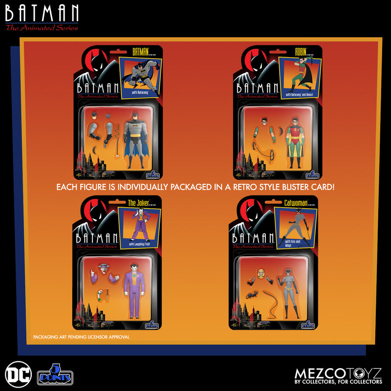 Batman Animated Series 5 Points Figures by Mezco Toys - July 2024!