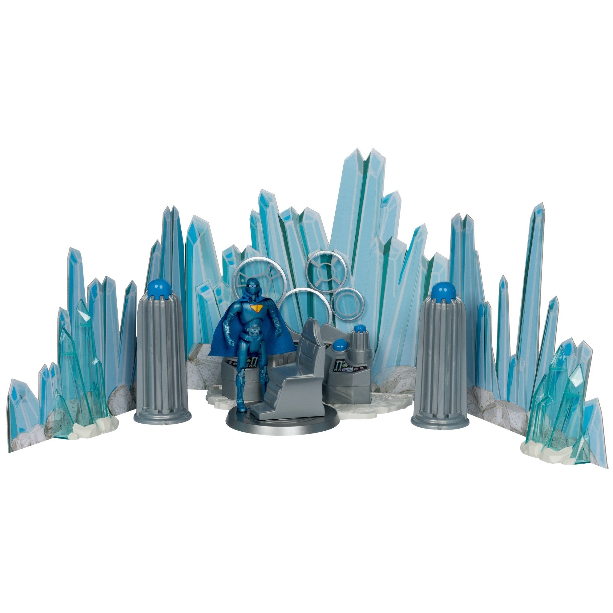Super Powers Supermans Headquarters Fortress of Solitude & Robot Gold ...