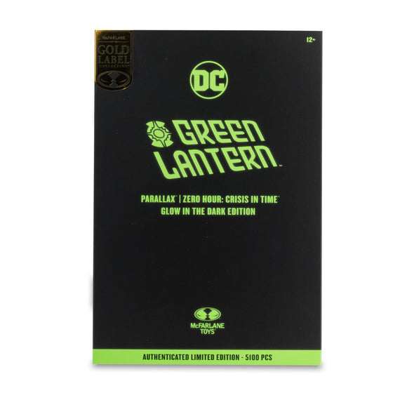 DC Multiverse Green Lantern Parallax Zero Hour Glow Dark Gold Label - McFarlane