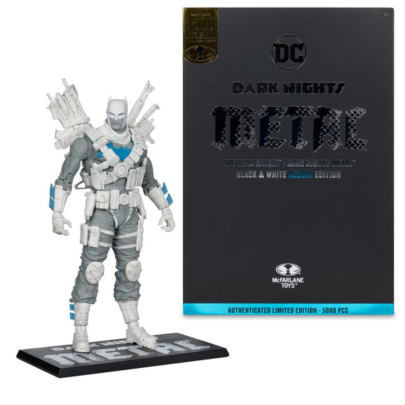DC Multiverse Dark Nights Metal Grim Knight B&W Gold Label - McFarlane Toys