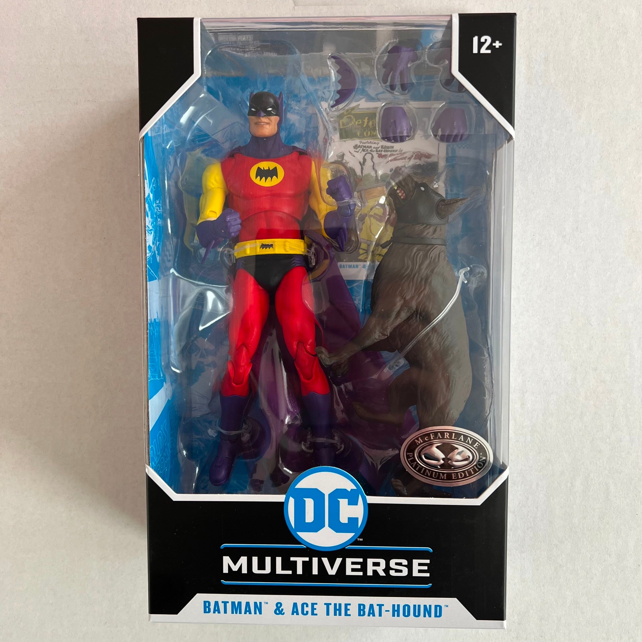 DC Multiverse Silver Age Batman & Ace the Bat-Hound PLATINUM - McFarlane Toys