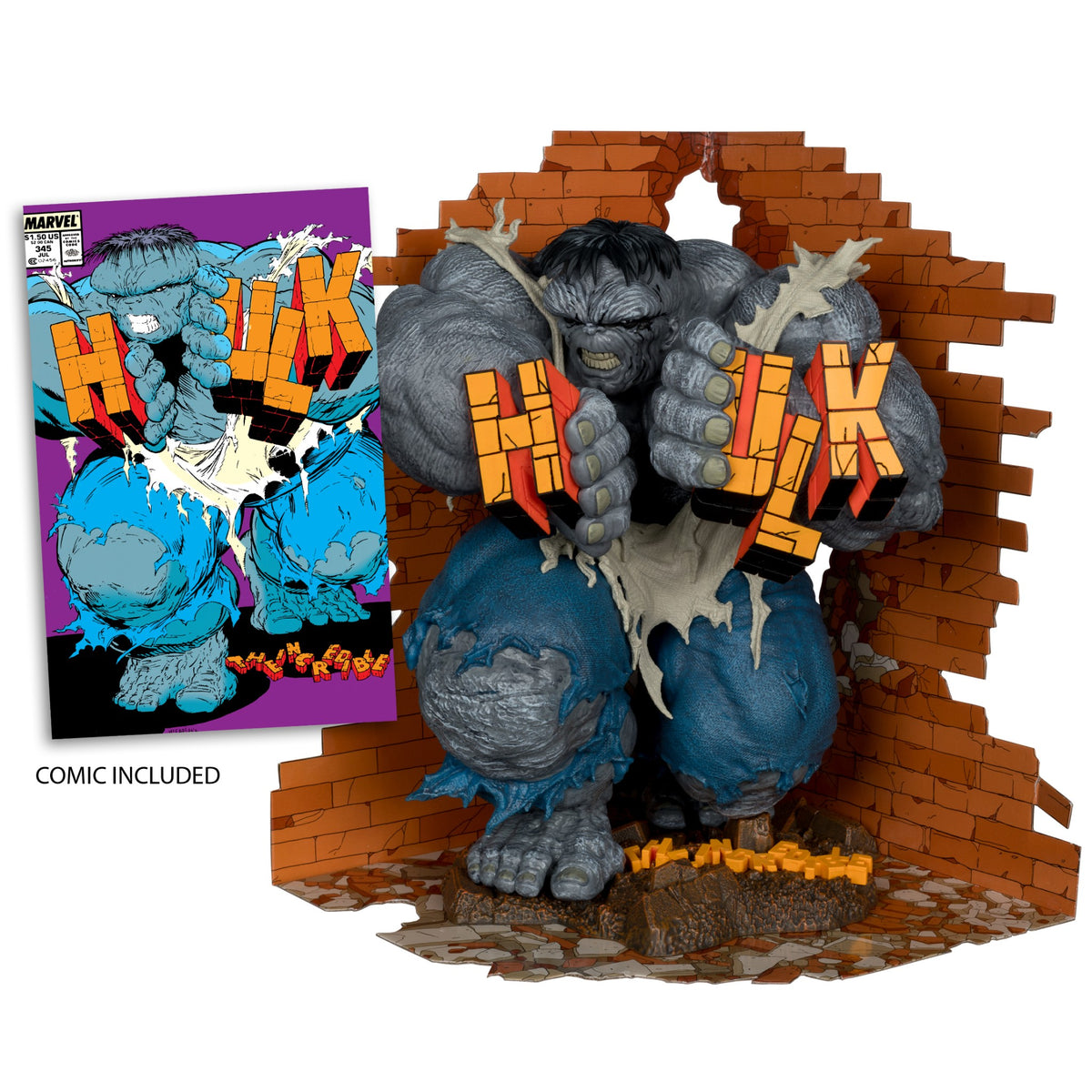 Incredible Hulk Rocks Marvel Incredible Hulk 1:6 Scale The Incredible Hulk #345 - McFarlane ...