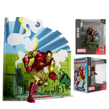 Marvel Iron Man 1:10 Scale Iron Man #126 Cover By John Remeda Jr - McFarlane Toys