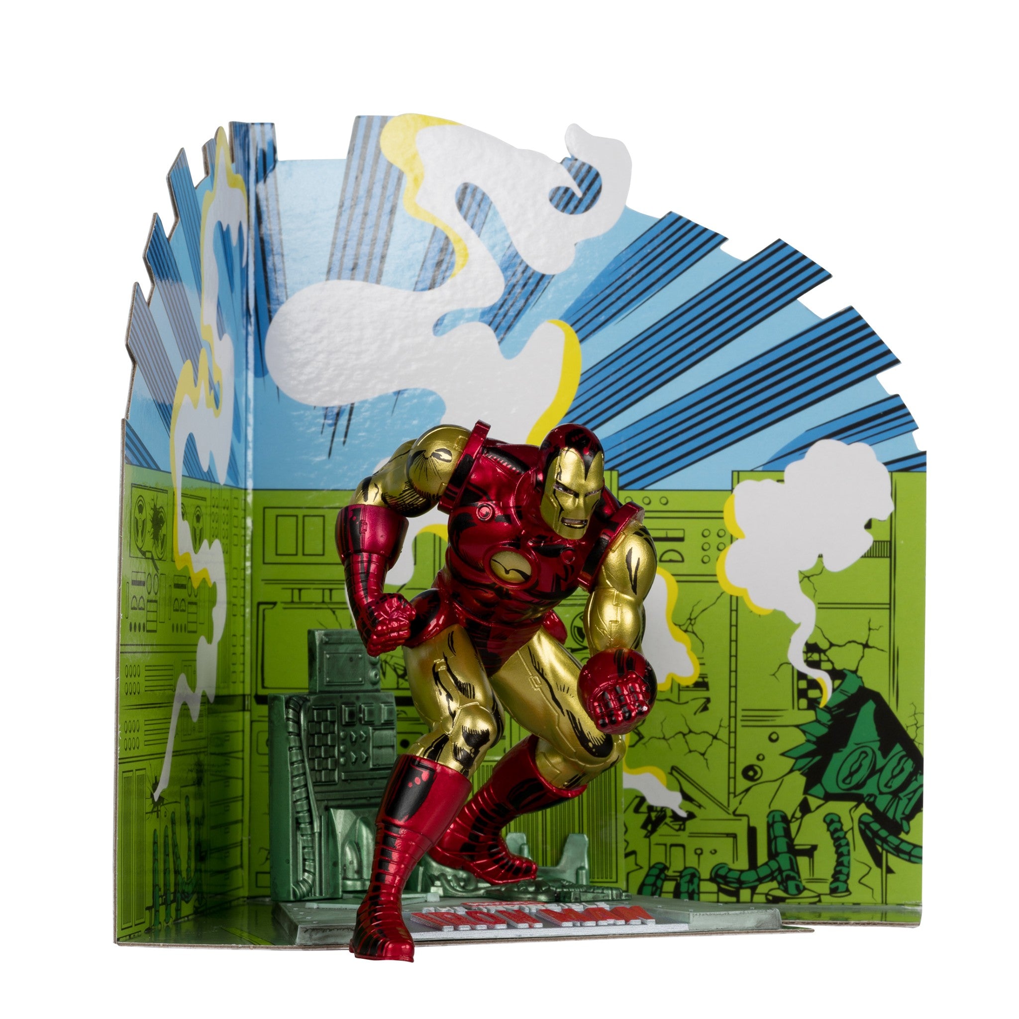 Marvel Ironman 1:10 Scale Iron Man #126 Cover By John Remeda Jr - McFarlane Toys