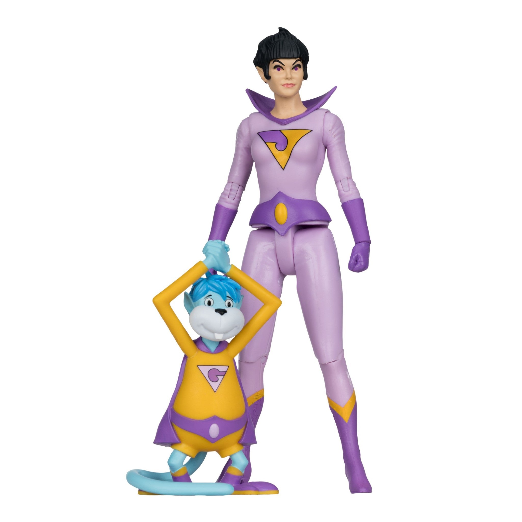 DC Retro Super Friends Jayna & Gleek 6" Figure PLATINUM - McFarlane Toys