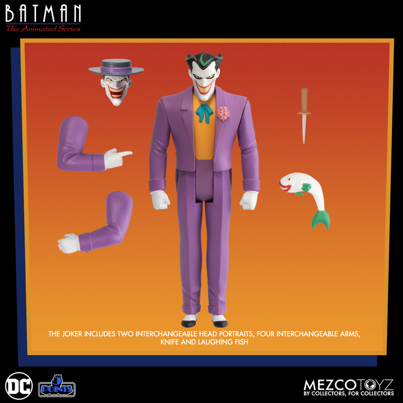 Batman The Animated Series 5 Points Joker 3.75" Figure - Mezco Toys - 0