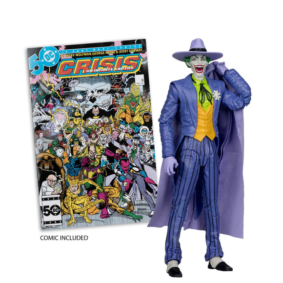 DC Direct Page Punchers Crisis On Infinite Earths Joker with Comic - McFarlane
