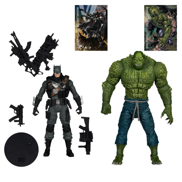 DC Multiverse Collector Edition Grim Knight vs Killer Croc 2 Pack - McFarlane