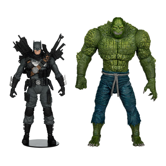DC Multiverse Collector Edition Grim Knight vs Killer Croc 2 Pack - McFarlane