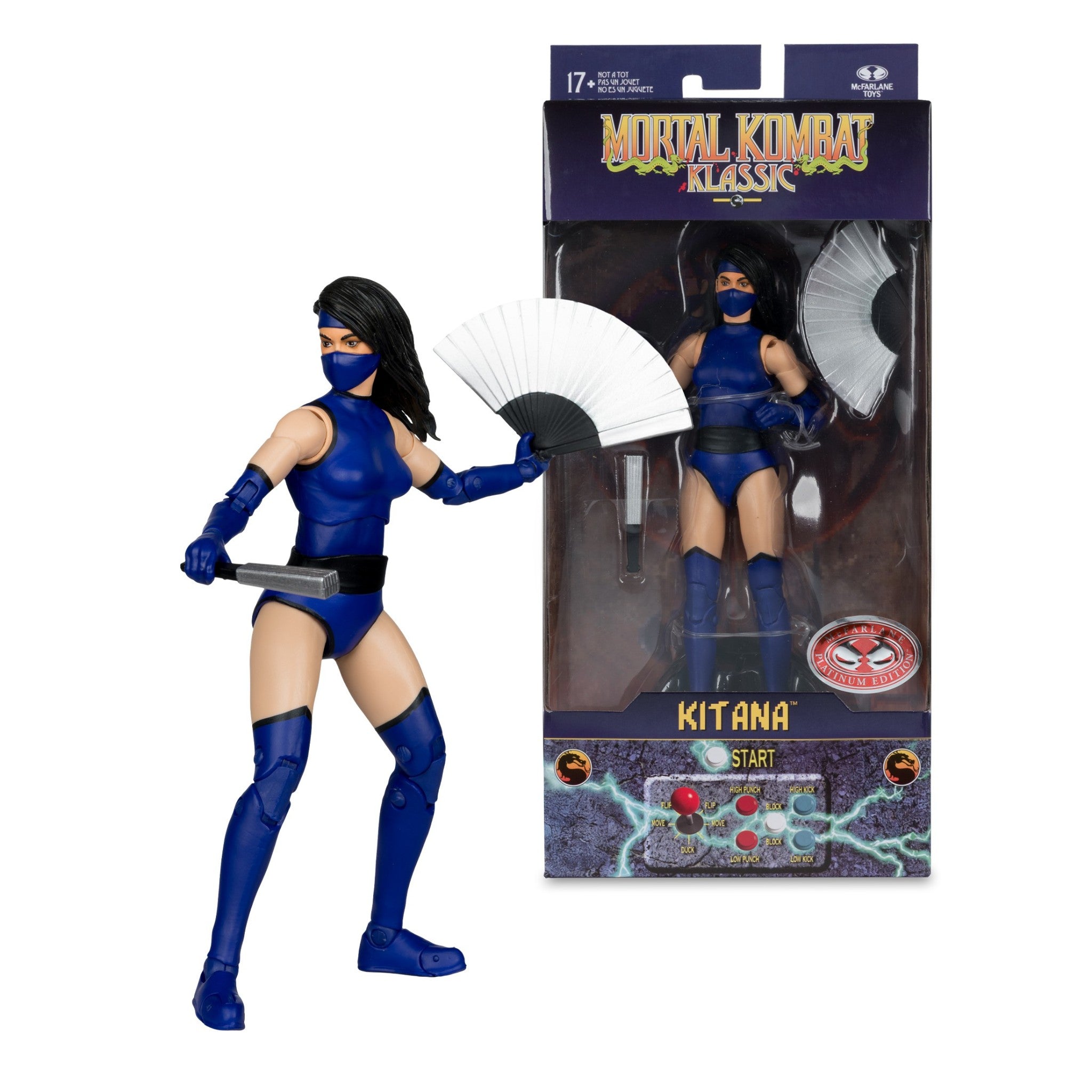 Mortal Kombat Klassic Kitana 7" PLATINUM Figure - McFarlane Toys