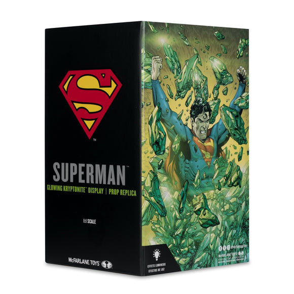 Glowing Superman Kryptonite Prop Replica 1:1 Scale Display - McFarlane Toys