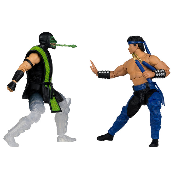Mortal Kombat Klassic Liu Kang vs Reptile Deluxe 2 Pack 7" Figures - McFarlane