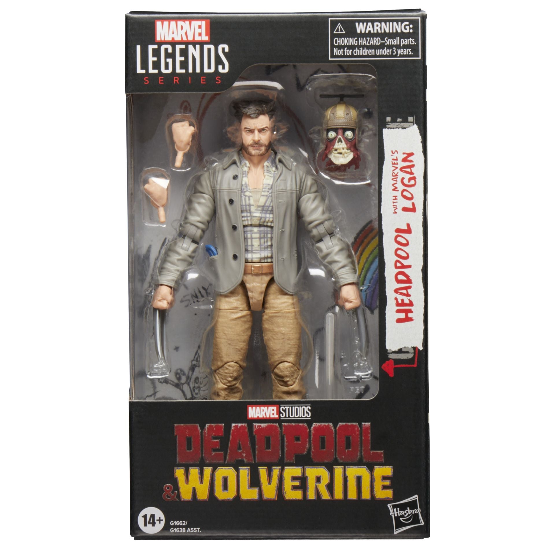 Marvel Legends Deadpool & Wolverine 6" Headpool with Marvels Logan