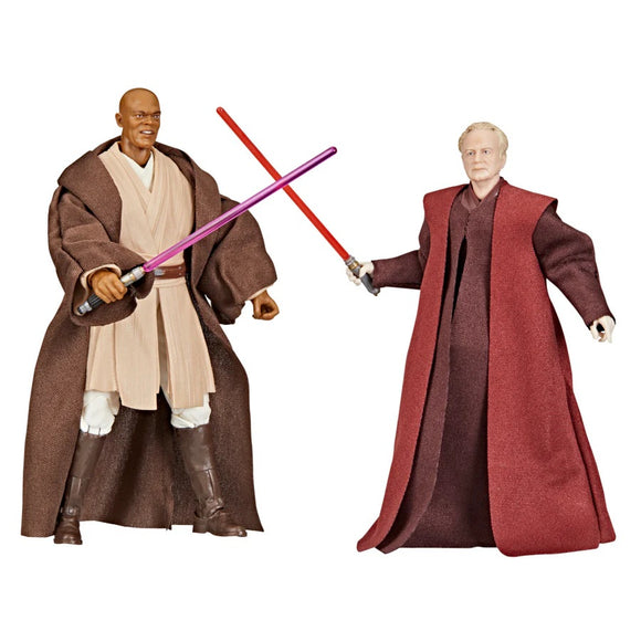 Star Wars Black Series 6" Revenge of the Sith Mace Windu & Darth Sidious