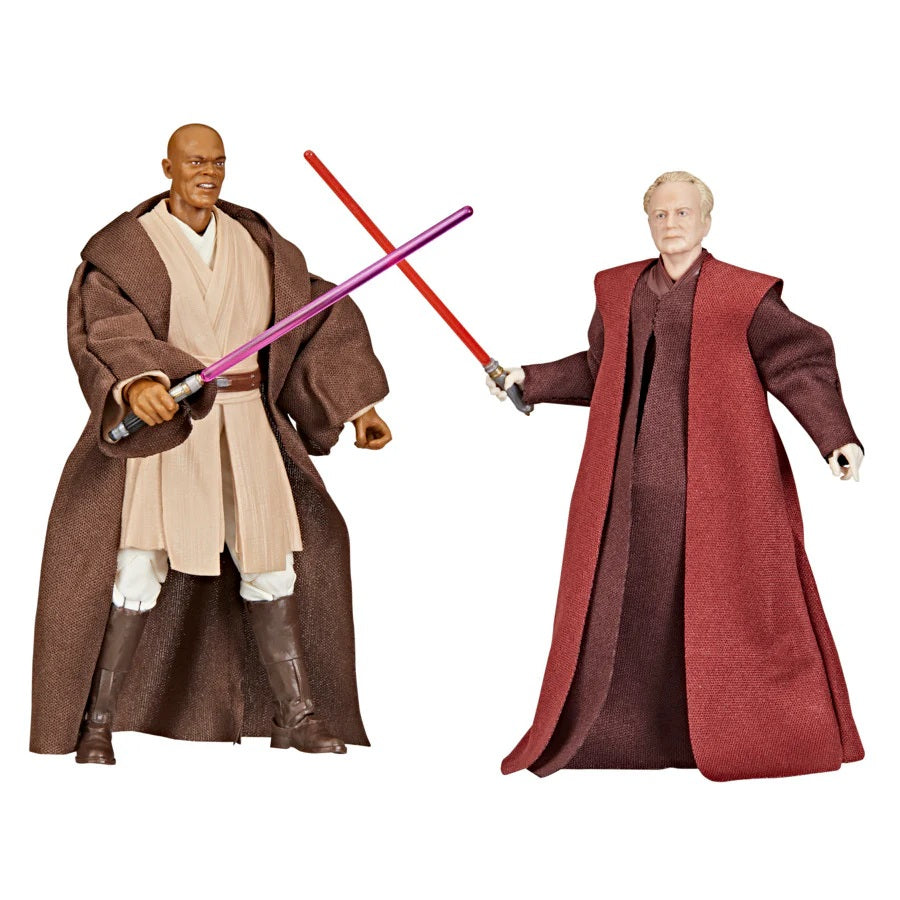Star Wars Black Series 6" Revenge of the Sith Mace Windu & Darth Sidious