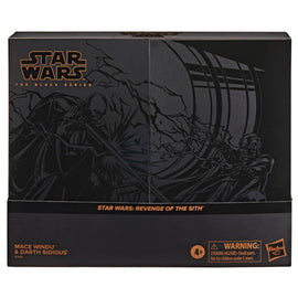 Star Wars Black Series 6" Revenge of the Sith Mace Windu & Darth Sidious - 0