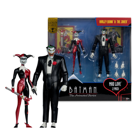 DC Direct Batman Animated Harley Quinn & The Joker Mad Love Gold Label McFarlane