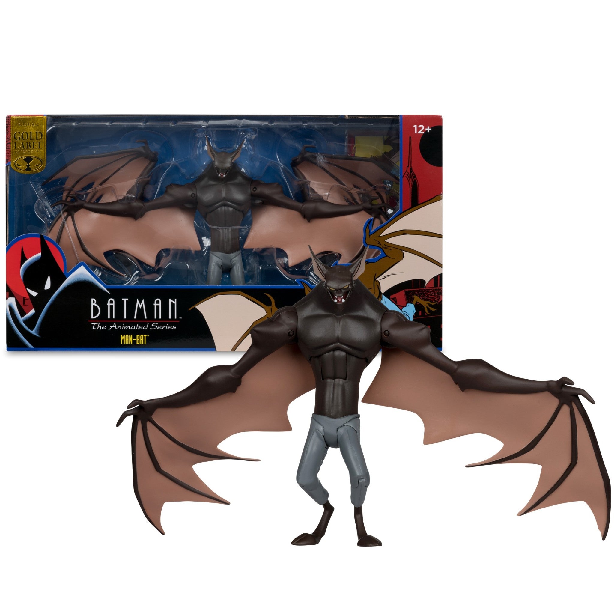 DC Direct BTAS Batman the Animated Series Man-Bat Gold Label - McFarlane Toys