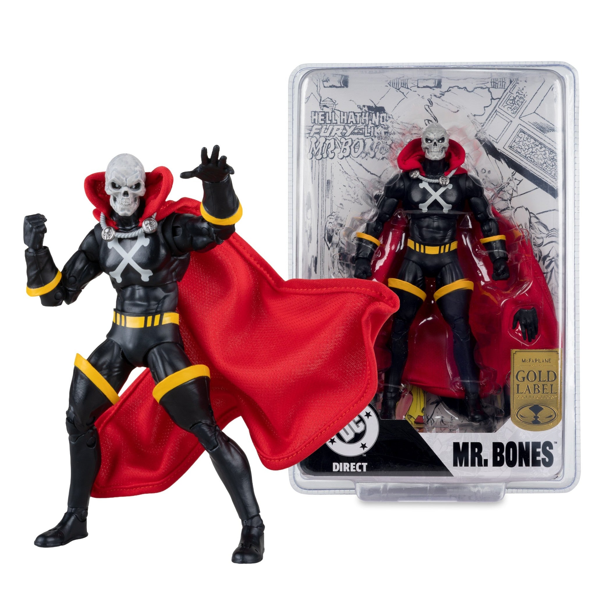 DC Direct Mr Bones Infinity Inc #16 7" with Lithograph Gold Label - McFarlane