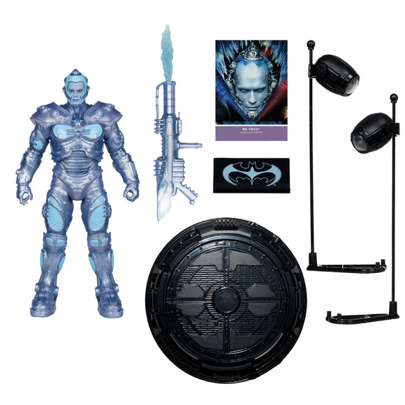 DC Multiverse Batman & Robin Mr Freeze Black Light Edition Gold Label McFarlane