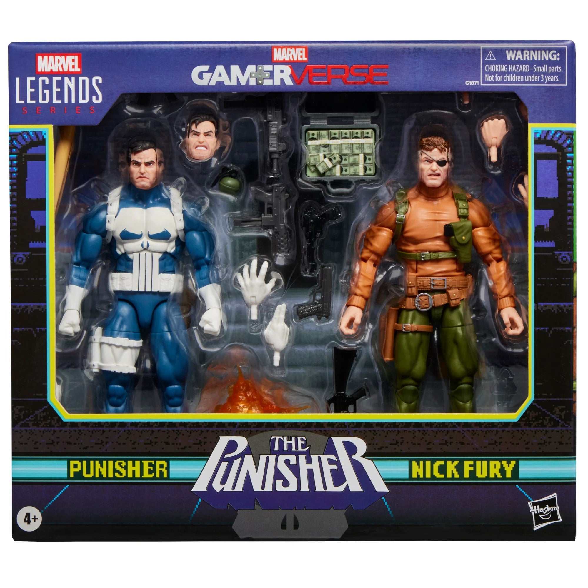 Marvel Legends 6" Gamerverse Punisher and Nick Fury