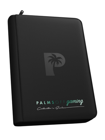Palms Off Gaming Collector's Series 4 Pocket Zip Trading Card Binder - BLACK