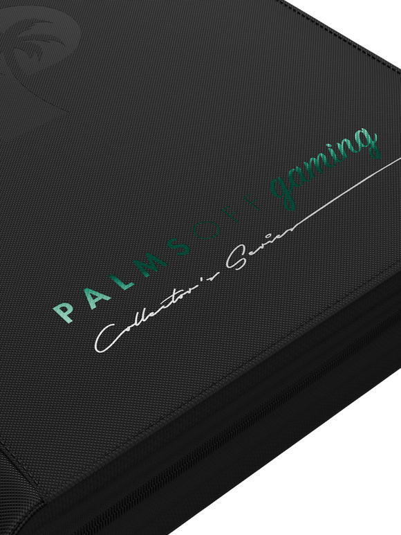 Palms Off Gaming Collector's Series 4 Pocket Zip Trading Card Binder - BLACK