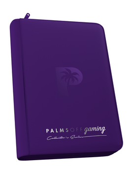Palms Off Gaming Collector's Series 4 Pocket Zip Trading Card Binder - PURPLE