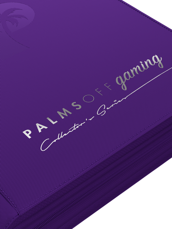 Palms Off Gaming Collector's Series 4 Pocket Zip Trading Card Binder - PURPLE