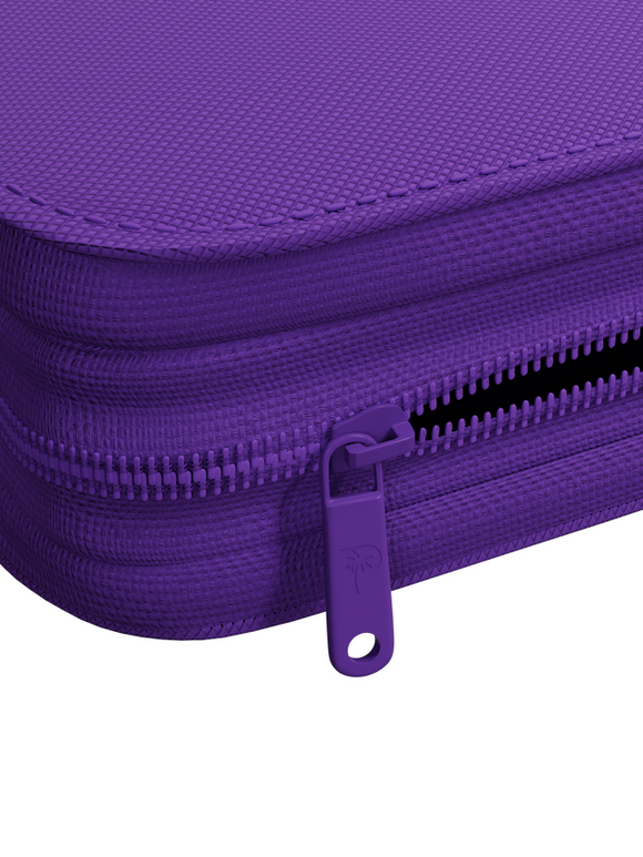 Palms Off Gaming Collector's Series 4 Pocket Zip Trading Card Binder - PURPLE