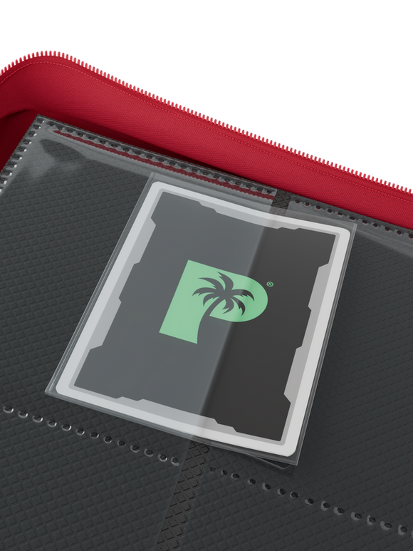 Palms Off Gaming Collector's Series 4 Pocket Zip Trading Card Binder - RED