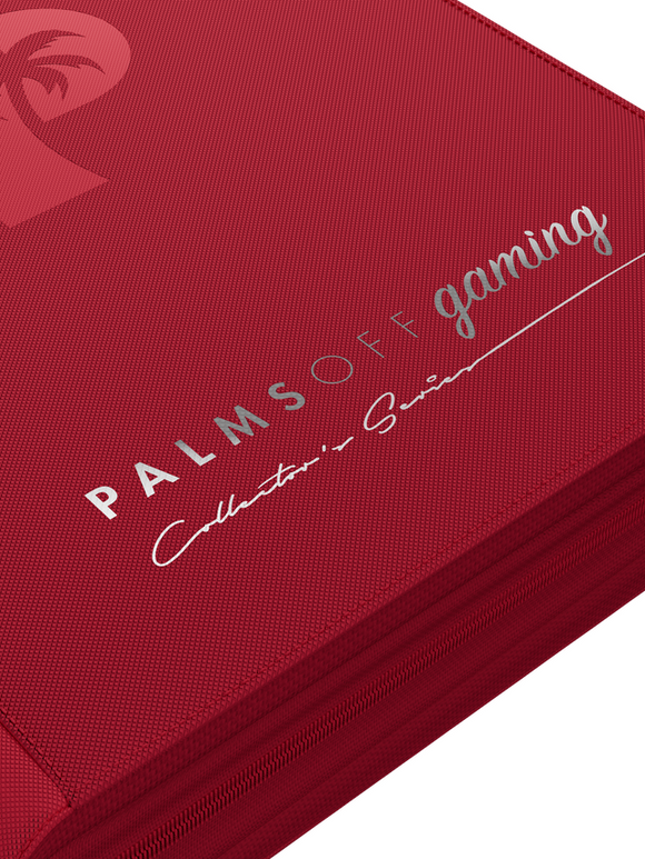Palms Off Gaming Collector's Series 4 Pocket Zip Trading Card Binder - RED