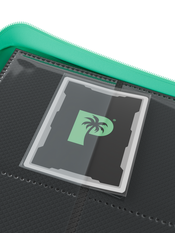 Palms Off Gaming Collector's Series 4 Pocket Zip Trading Card Binder - TURQUOISE