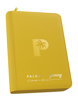 Palms Off Gaming Collector's Series 4 Pocket Zip Trading Card Binder - YELLOW