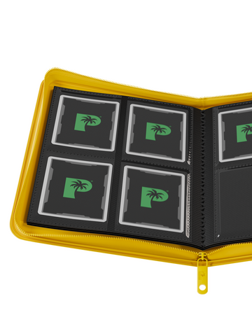 Palms Off Gaming Collector's Series 4 Pocket Zip Trading Card Binder - YELLOW - 0