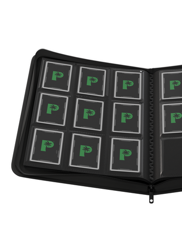Palms Off Gaming Collector's Series 9 Pocket Zip Trading Card Binder - BLACK - 0