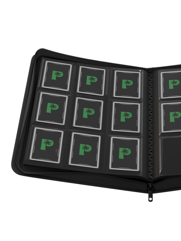 Palms Off Gaming Collector's Series 9 Pocket Zip Trading Card Binder - BLACK