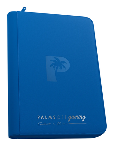 Palms Off Gaming Collector's Series 9 Pocket Zip Trading Card Binder - BLUE