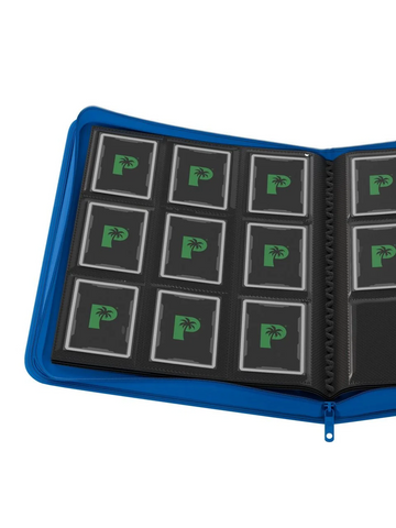 Palms Off Gaming Collector's Series 9 Pocket Zip Trading Card Binder - BLUE - 0