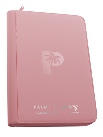 Palms Off Gaming Collector's Series 9 Pocket Zip Trading Card Binder - PINK