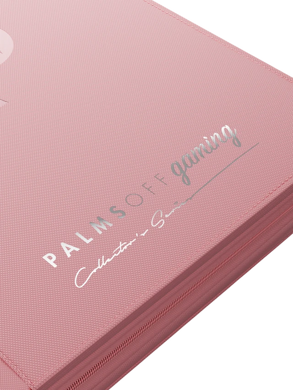Palms Off Gaming Collector's Series 9 Pocket Zip Trading Card Binder - PINK