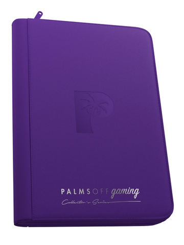 Palms Off Gaming Collector's Series 9 Pocket Zip Trading Card Binder - PURPLE