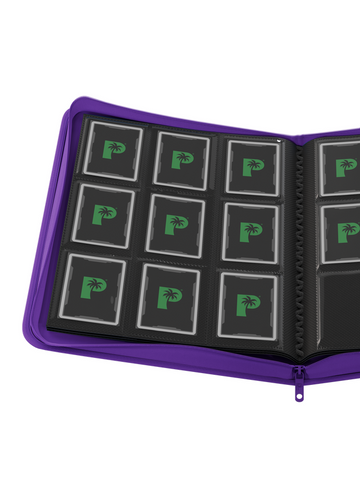 Palms Off Gaming Collector's Series 9 Pocket Zip Trading Card Binder - PURPLE - 0