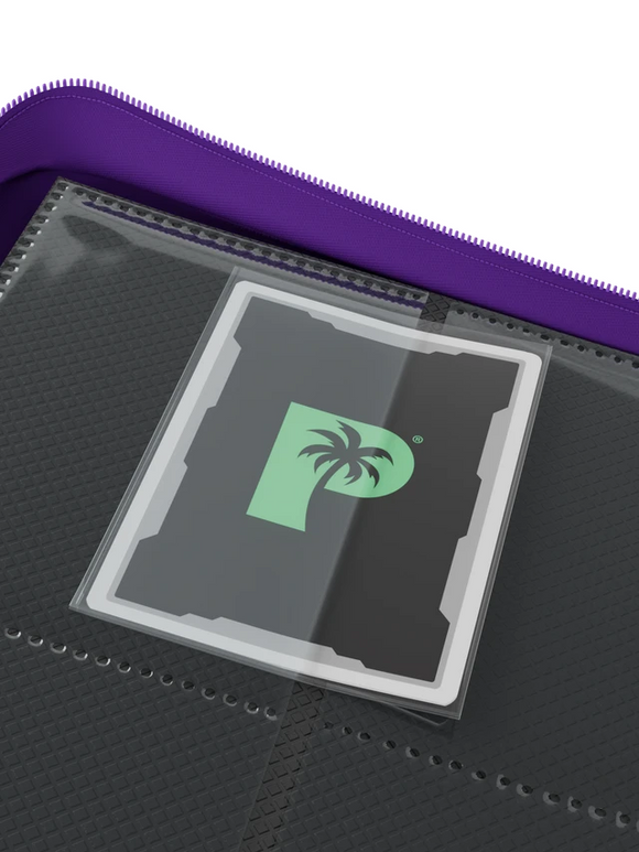 Palms Off Gaming Collector's Series 9 Pocket Zip Trading Card Binder - PURPLE