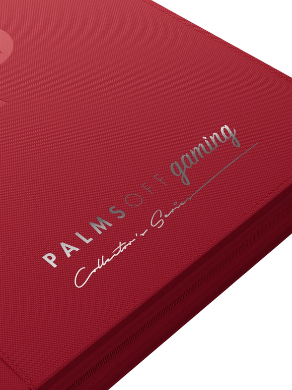 Palms Off Gaming Collector's Series 9 Pocket Zip Trading Card Binder - RED