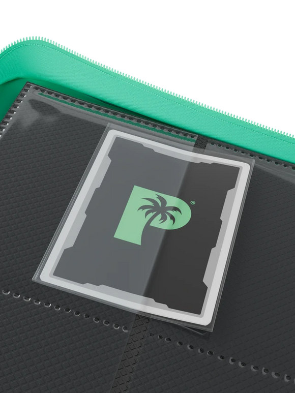 Palms Off Gaming Collector's Series 9 Pocket Zip Trading Card Binder - TURQUOISE